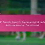 3-2-4-1 Formatie Impact: Invloed op wedstrijdresultaten, Spelersontwikkeling, Teamidentiteit