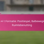 3-2-4-1 Formatie: Positiespel, Balbeweging, Ruimtebenutting