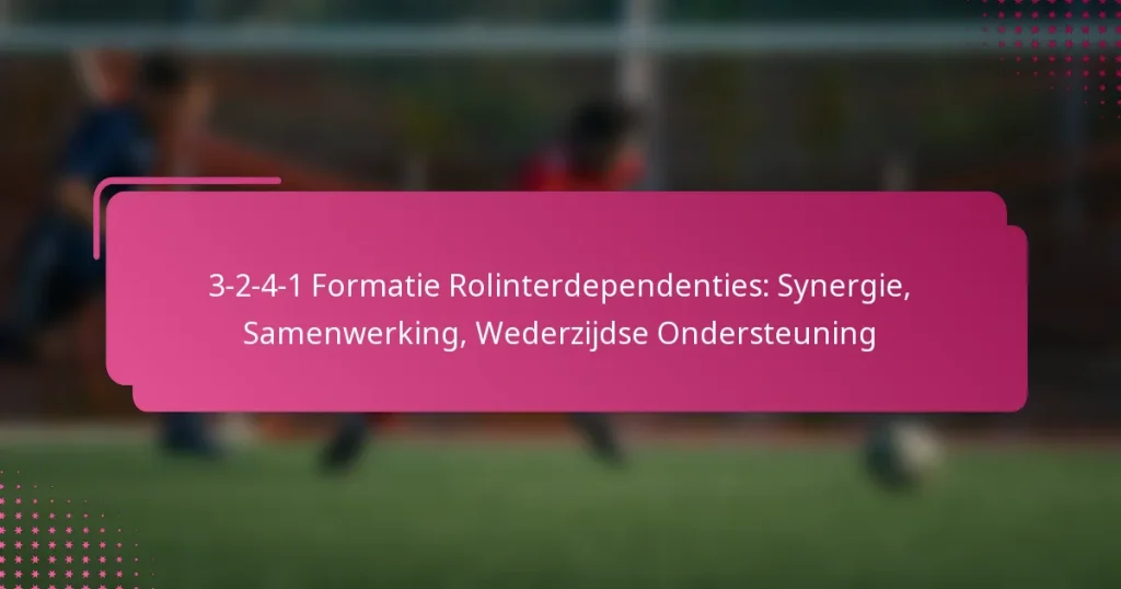 3-2-4-1 Formatie Rolinterdependenties: Synergie, Samenwerking, Wederzijdse Ondersteuning