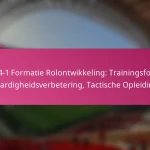 3-2-4-1 Formatie Rolontwikkeling: Trainingsfocus, Vaardigheidsverbetering, Tactische Opleiding