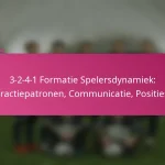 3-2-4-1 Formatie Spelersdynamiek: Interactiepatronen, Communicatie, Positiespel