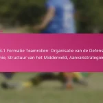 3-2-4-1 Formatie Teamrollen: Organisatie van de Defensieve Linie, Structuur van het Middenveld, Aanvalsstrategieën