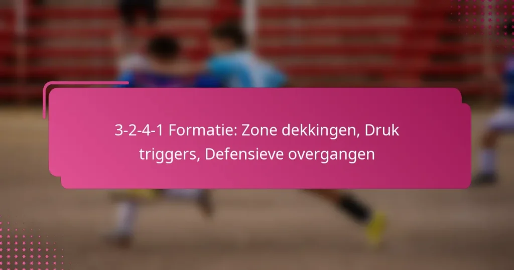 3-2-4-1 Formatie: Zone dekkingen, Druk triggers, Defensieve overgangen