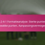3-2-4-1 Formatieanalyse: Sterke punten, Zwakke punten, Aanpassingsvermogen