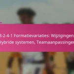 3-2-4-1 Formatievariaties: Wijzigingen, Hybride systemen, Teamaanpassingen